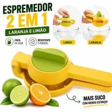 espremedor de frutas laranja limão manual com rotação de uso fácil e rápido