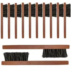 Kit 12 Escovinha Barba Disfarce Degrade Cerdas Naturais