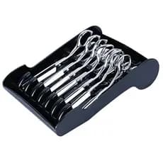 Suporte Porta Tesouras Acrílico com Ventosa Preto – Ideal para Barbeiros e Cabeleireiros