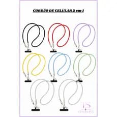 Cordão Celular 2 em 1 Multifuncional | Carrega e Segura | Alta Resistência