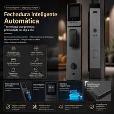 Fechadura De Porta Com Reconhecimento Facial 3d, Impressão Digital zem