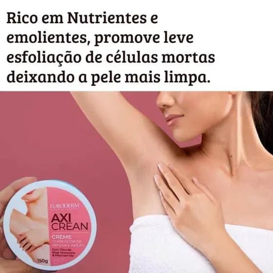 Axicrean Euroderm Clareador Íntimo 150g para Cuidado Pessoal