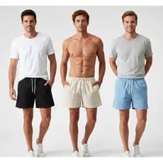 kit 3 Bermuda Mauricinho Short Masculino Em Linho , Moda Praia