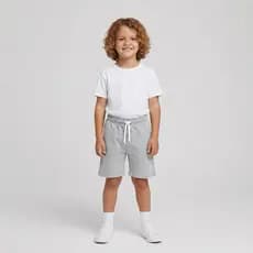 Bermuda Infantil Moletom Flanelado Confortável Tam 2 ao 12 Anos