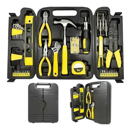 Kit Ferramentas Completo 126 Peças Resistente Compacta Para Manutenção.