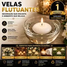Vela Flutuantes Premium Decoração Elegante para Casamento, Aniversário e Eventos Especiais
