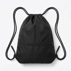 Mochila Bolsa Sacola Academia Esportiva Futebol Impermeável Preto Liso