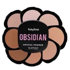 Pó Compacto Crystal Powder Obsidian - Ruby Rose