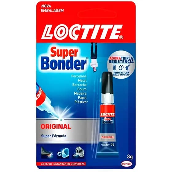 Cola Super Bonder Original 3g Loctite - Loctite Henkel