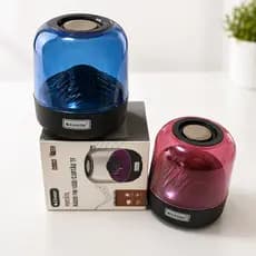 Caixa de Som Bluetooth Portátil com LED RGB Luminária FM USB AUX Som Potente Recarregável Compacta