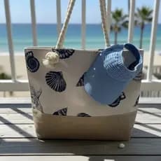Bolsa Feminia de Praia Grande Forrada + Viseira Praia Grátis Moda Verão Impermeável Leve  Kit Praia Feminino bolsa praia