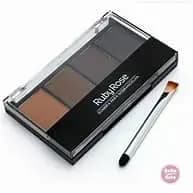 Paleta de Sombra Ruby Rose com Alta Pigmentação para Sobrancelhas