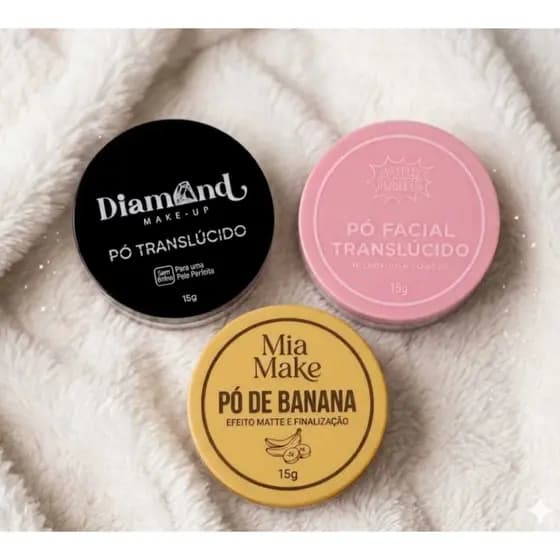 Kit Make Perfeito – 3 Pós Essenciais - Banana + Translúcido + Diamante