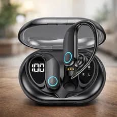 Fones De Ouvido Estéreo Hifi Sem Fio Bluetooth V5.3 Com Led Compatível Com Android/ios Aplicável A Corrida Academia Trei