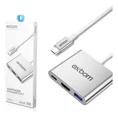 Cabo Adap Usb 3.1 Tipo C Thunderbolt 3.0 X Hdmi Usb 3 Tipo C