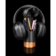 Deixe Seu Setup Organizado – Suporte para Headphone com Porta Objetos Multifuncional para Escritório e Home Office