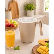 Jarra Medidora 1,8 Litros com Tampa Jarra Plástica Graduada Multiuso para Sucos Receitas Cores Sortidas