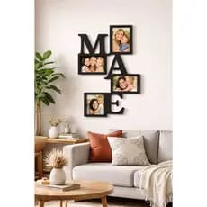 Quadros Mural de Fotos mãe 4 Fotos Decoração Presente Enfeite Sala Quarto  Parede
