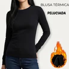 Blusa Feminina Segunda Pele Térmica Peluciada Frio Inverno