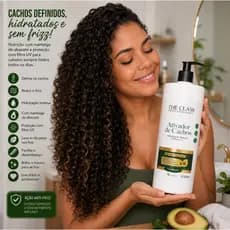 Ativador De Cachos Abacate 1L Definição Hidratação Anti Frizz