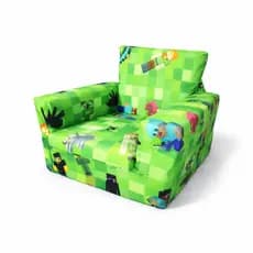 Poltrona Infantil Espuma Super Confortável Estampa Gamer Sofazinho Criança Leve para Quarto Brincar