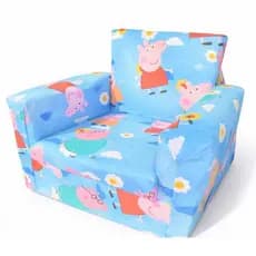 Sofá Infantil Tema Porquinhos para Menino e Menina Assento Confortável Divertido e Decorativo