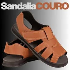 Sandália Masculina Chocolate Ortopédica Sola Antiderrapante e Anti-Stress Conforto Premium
