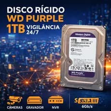 HD WD Purple 1TB / 500gb SATA 3.5” Para DVR Intelbras/Multimarcas CFTV Vigilância 24/7