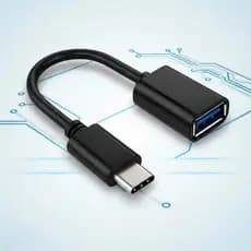 Cabo Adaptador Tipo C OTG Para Pendrive USB Conexão Rápida Transferência Dados Smartphones Tablets