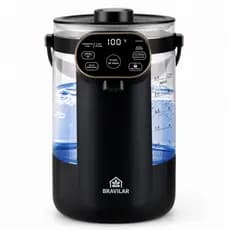 Chaleira Elétrica 2,5L 800W 127V com Temperatura Ajustável e Vidro Borosilicato