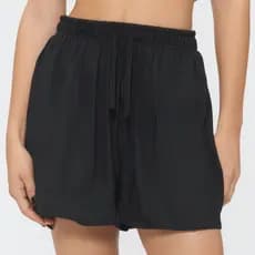 Short Tule Feminino Saída de Praia Transparente Moda Praia Leve e confortável Cós Elástico Envio Imediato