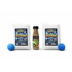 Kit massa de pesca Estouro + Ração Furadinha a sua Escolha - Badini BigFish - Excelente para pesca de Peixes!
