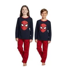 Pijama Infantil Unissex Longo em Malha PV Personagens – Sonic, Homem-Aranha, Mickey, Tom & Jerry e Mais