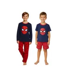 Kit 2 Pijama Infantil Inverno e Verão Menino Stitch, Sonic, Homem Aranha e Scoob Doo Oferta