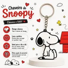 Chaveiro Snoopy Colecionável Presente Criativo