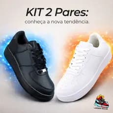 Kit 2 Tenis Masculino Casual Confortavel Skate Moderno OFERTA