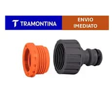 Adaptador para torneira | Tramontina | Rosca 3/4" e Redução 1/2" em Plástico para Jardim