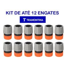 KIT Engate Mangueira e Torneira 1/2" | Tramontina | KIT até 12 unidades – Conexão Click (Sem Macho)