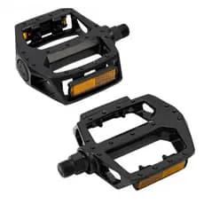 Pedal Alumínio Plataforma GTA Bike Rosca Grossa 9/16 Esfera Refletor Nylon Confortável Eficiente