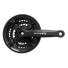 Pedivela Triplo GTA para Bicicleta - Coroa 24/34/42, Alta Durabilidade, Trocas Suaves