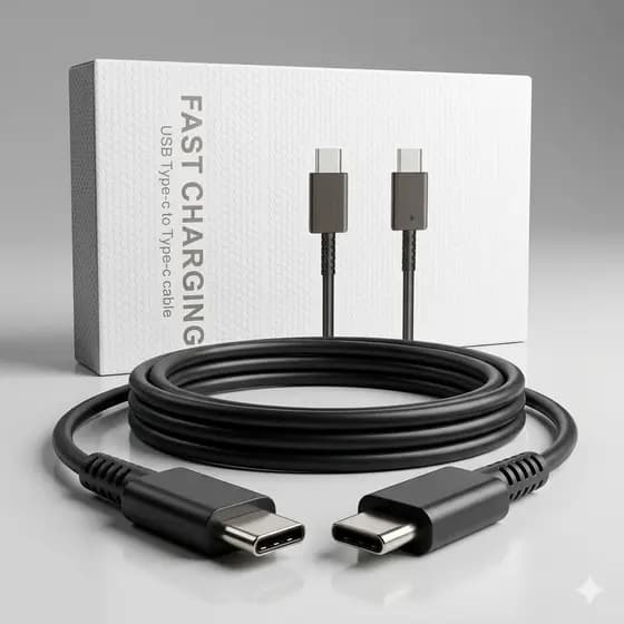 Cabo Tipo C para Tipo C samsung Carregamento Rápido Sincronização Dados USB-C 1m