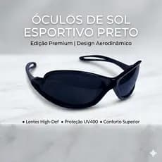 Óculos Esportivo Invertido Proteção UV400 Unissex Para Corrida Ciclismo Vôlei Armação Leve