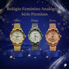 Relógio Feminino Doluck Aço Inoxidável Quartzo Elegante Casual Resistente 36mm