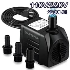 Bomba Submersa 2200L/H 2.2m 110V/220V Para Lago Aquário Fonte Cascata Água Doce E Salgada