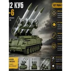 Miniatura 2K12 Kub SA-6 Kit Para Montar Tanque Militar Lançador De Mísseis Modelo 3D Colecionável  SA-6 2K12 Kub Miniatu
