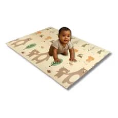 Tapete Tatame Infantil Emborrachado Dobrável Dupla Face 7 MM 150X180