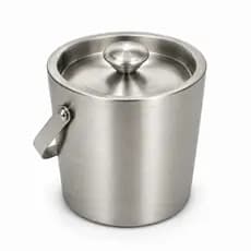 Balde Térmico para Gelo em Aço Inox com Tampa Alta Qualidade