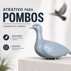 Pombo Pássaro Falso Chamariz Isca Para Aves Caça e Decoração de Ambientes Material Resistente Atacado