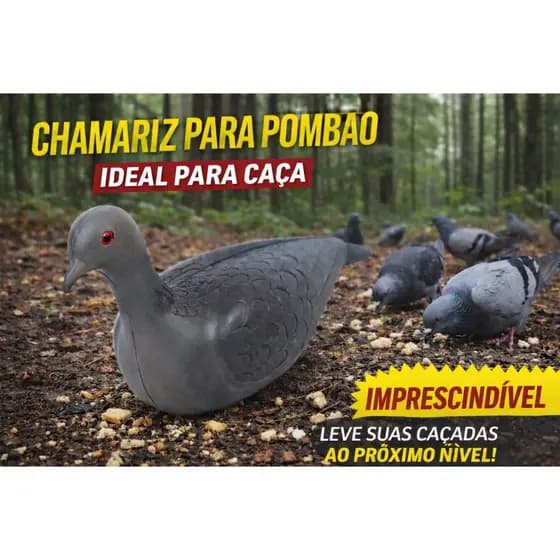 Pombo Falso em PVC Chamariz Realista para Atração e Decoração