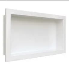 Nicho Embutir 32x62 Polímero Brilhante Banheiro Cozinha Nicho Parede Decorativo Organizador Resistente Impermeável